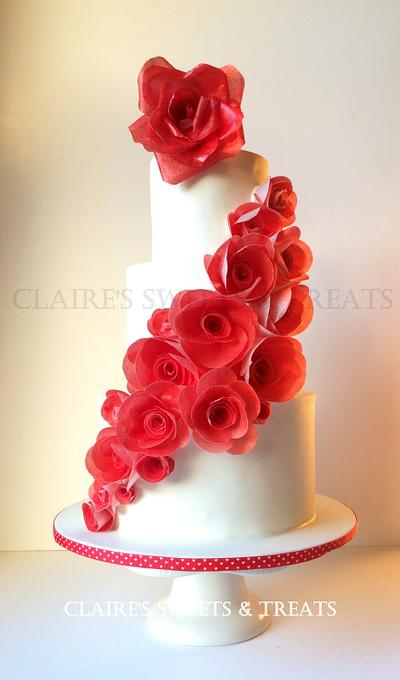 Ruby Wedding Anniversary - Cake by clairessweets