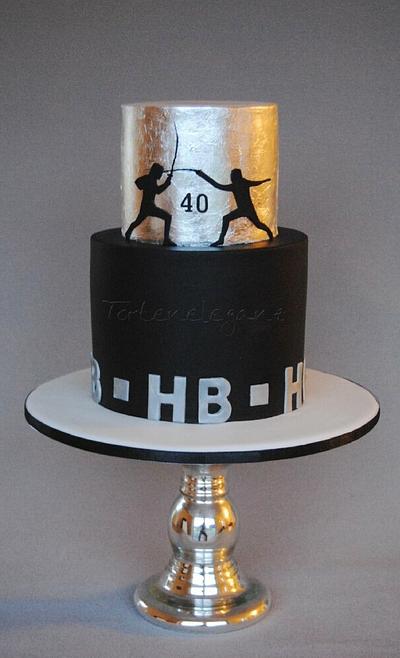 James Bond Style 40th Birthday Cake - Cake by Torteneleganz