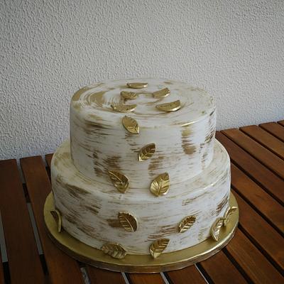 Golden leaves - Cake by nef_cake_deco