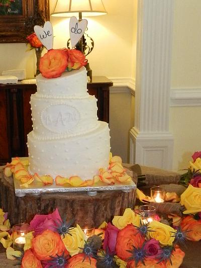 Topsy Turvy Wedding Cake - Cake by jennifer