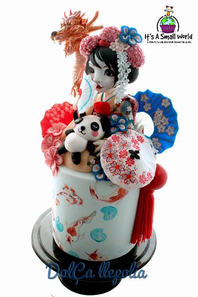 Little Japanese girl - It's a small world,A Tribute to Children from Around the Globe - Cake by PALOMA SEMPERE GRAS