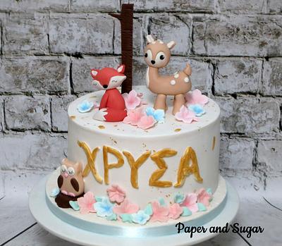 Woodland cake - Cake by Dina - Paper and Sugar
