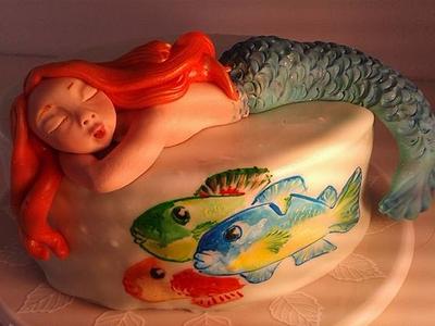 Sleepig mermaid - Cake by Caterina Fabrizi