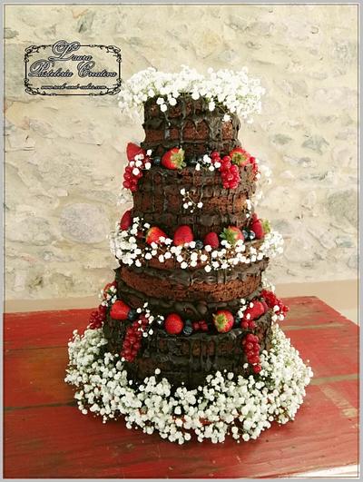 naked cake de boda - Cake by rockandcakes