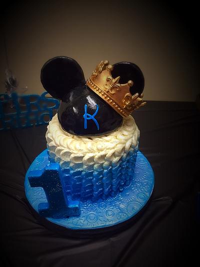 Mickey Mouse smash cake - Cake by The Cake Mamba