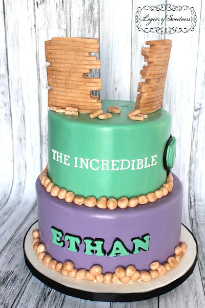 Hulk theme birthday cake - Cake by Justsweet