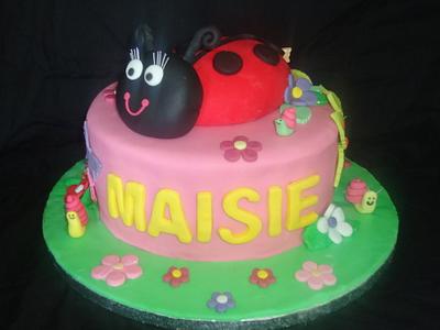 Ladybird and friends - Cake by Brooke