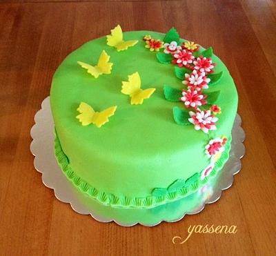 Spring checkerboard cake - Cake by Yasena's sweets and cakes