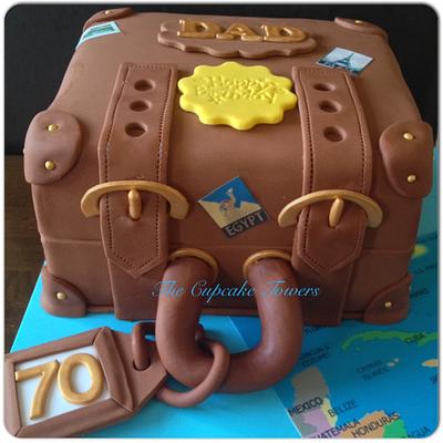 Bags are packed and ready to go....... - Cake by Glenys Talbot