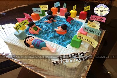 Swimming Pool Diaries - Cake by gigglesdeessertstop