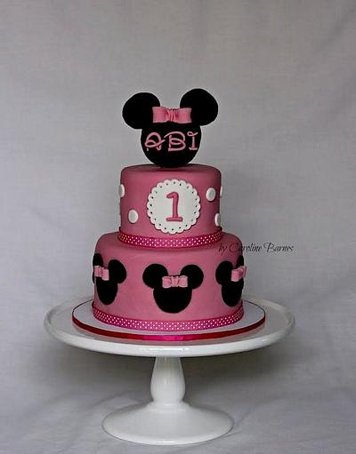 Pink Minnie themed cake - Cake by Love Cake Create