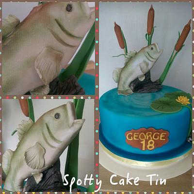 fishing  - Cake by Shell at Spotty Cake Tin