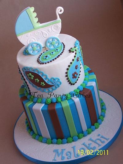 Paisley Baby Shower - Cake by Tea Party Cakes