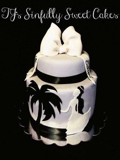 Anniversary Silhouette Cake - Cake by Tyla Mann