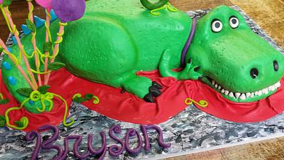 Dino cake  - Cake by sugarbuzzllc