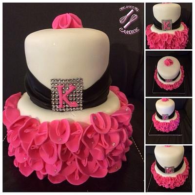 Pink Ruffles - Cake by CandyGirl24