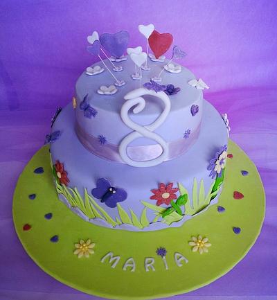 Maria turned 8 ! - Cake by miettes