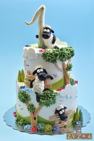 Shaun The Sheep Cake - Cake by Nasa Mala Zavrzlama