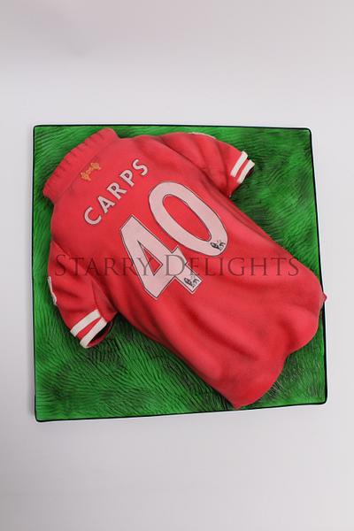 Airbrushed Football Shirt - Cake by Starry Delights