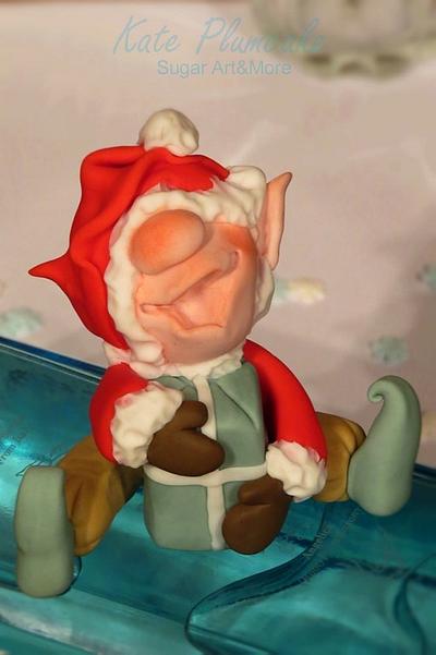 Happy Christmas Elf  - Cake by Kate Plumcake