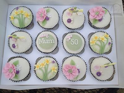 50th birthday cupcakes - Cake by Natasha Thomas