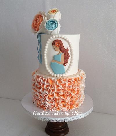 Baby shower cake - Cake by Couture cakes by Olga