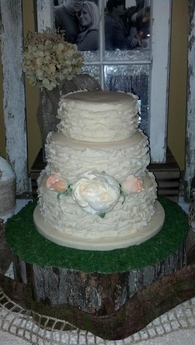 1st Wedding cake - Cake by Nikki 