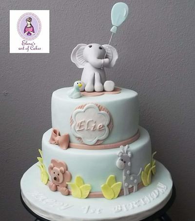 Baby elephant cake  - Cake by elenasartofcakes