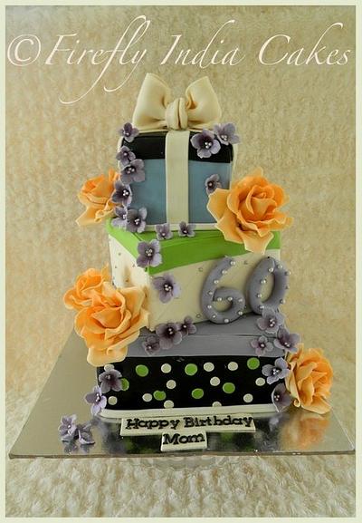 Quirky 60th Birthday - Cake by Firefly India by Pavani Kaur
