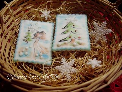 Christmas decoration on the table - Cake by Stániny dorty