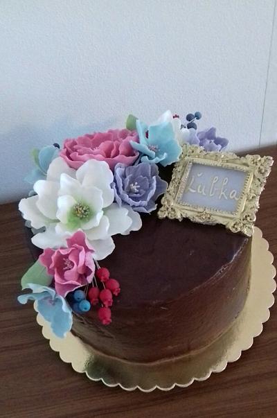 B-day flowers - Cake by Ellyys