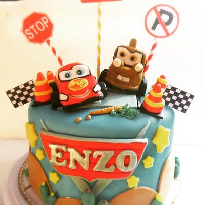 Mcqueen n Mater cake - Cake by Cakestyle by Emily