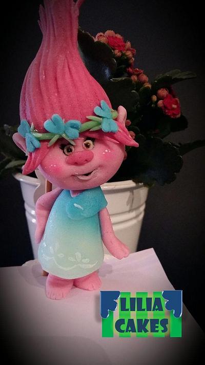 Poppy from Trolls  - Cake by LiliaCakes