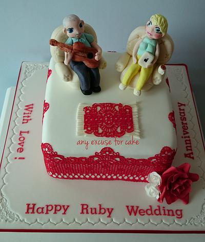 40 years on!!!  - Cake by Any Excuse for Cake