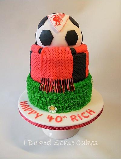Wooly Scarf Footie Cake - Cake by Julie, I Baked Some Cakes