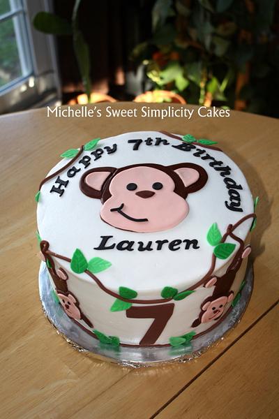 Simple Monkey Cake - Cake by Michelle