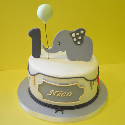 Nico first birthday - Cake by Dulces Ilusiones - Las Tablas