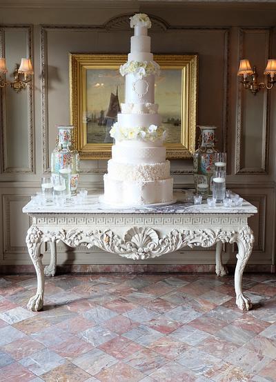 10 Tier 5 foot 2" tall Wedding Cake - Cake by Little Button Bakery