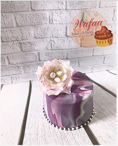  Peony flower cake - Cake by Wafaa mahmoud