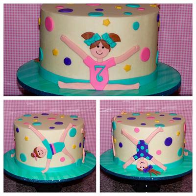 It's A Gymnastics Birthday Party!! - Cake by Sweets By Monica