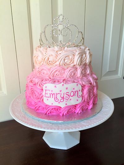 Ombré Princess Cake - Cake by CustomCakebySam
