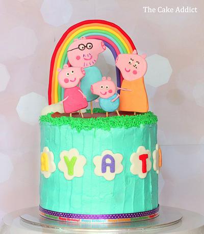Peppa Pig family - Cake by Sreeja -The Cake Addict
