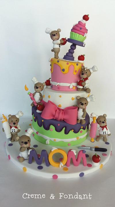 A cake for Mom - Cake by Creme & Fondant