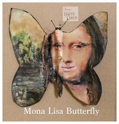 Mona Lisa Butterfly - Cake by Jenny Kennedy Jenny's Haute Cakes