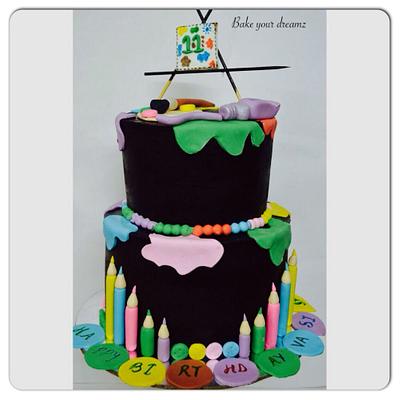 Art Attack - Cake by Bake your dreamz by Malvika