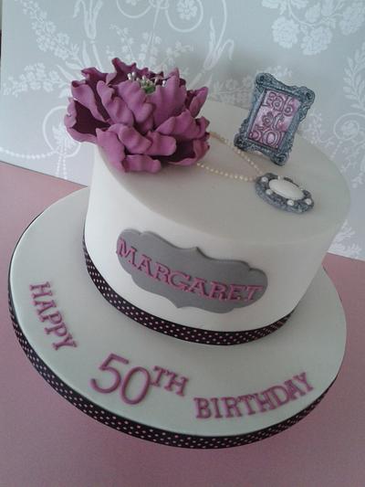 Fab at 50! - Cake by Sandra's Cake House 