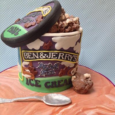 Ben & Jerry's tub of phish food :) - Cake by Kazza