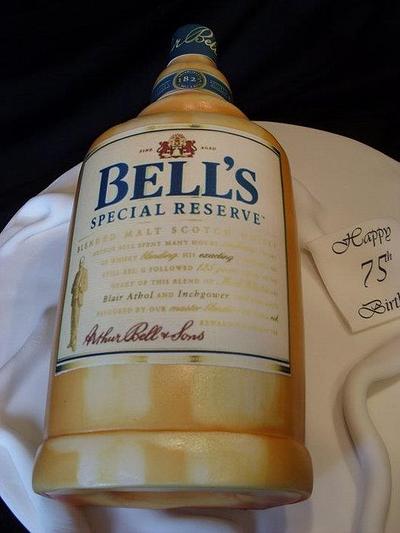 BELLS WHISKEY BOTTLE - Cake by Symphony in Sugar