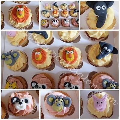 Animal cupcakes! - Cake by thecupcakesalon