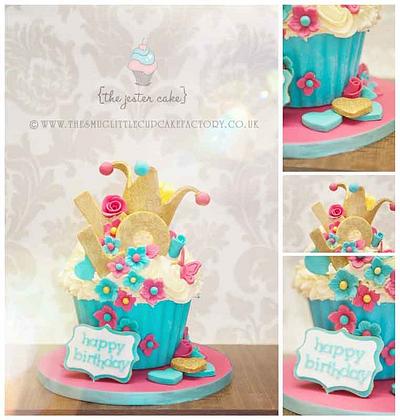 The Jester Giant Cupcake - Cake by The Smug Little Cupcake Factory